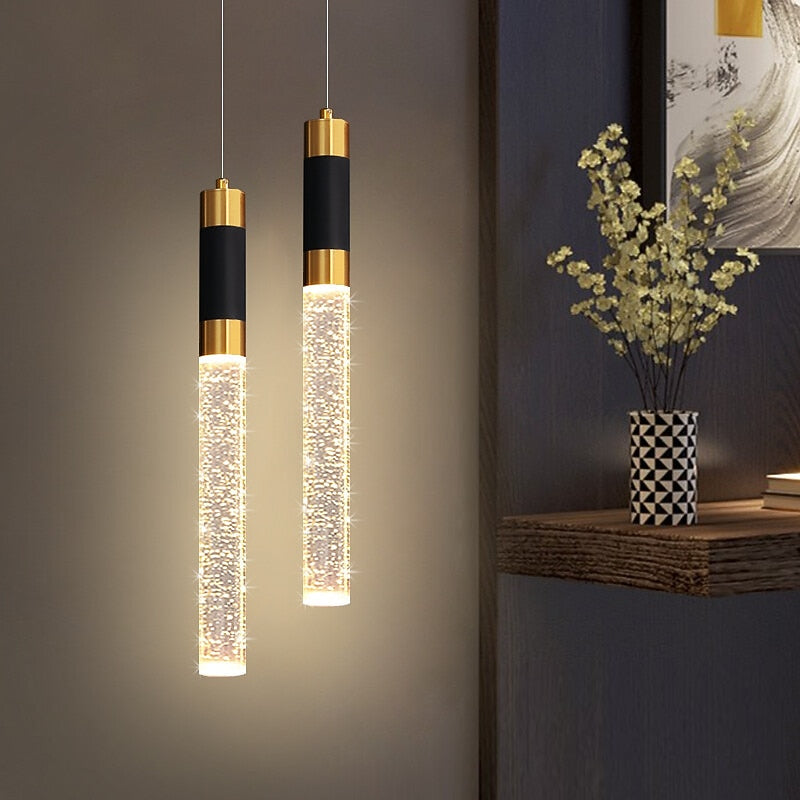 Modern Metal Cylinder Pendant Light