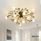 Moderne Glas-Ast-Deckenleuchte