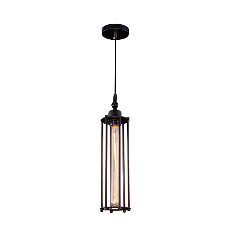 Industrial Metal Linear Pendant Light