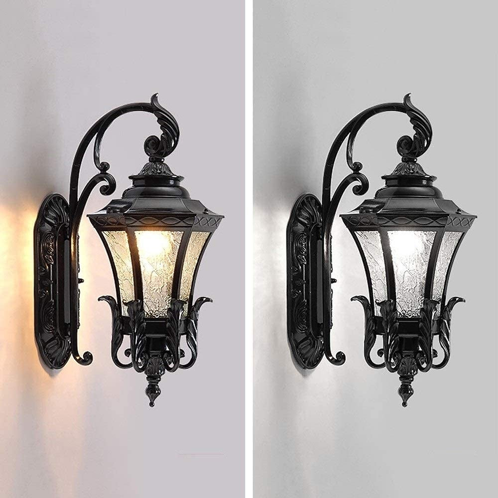 Vintage Glass Lantern Wall Light