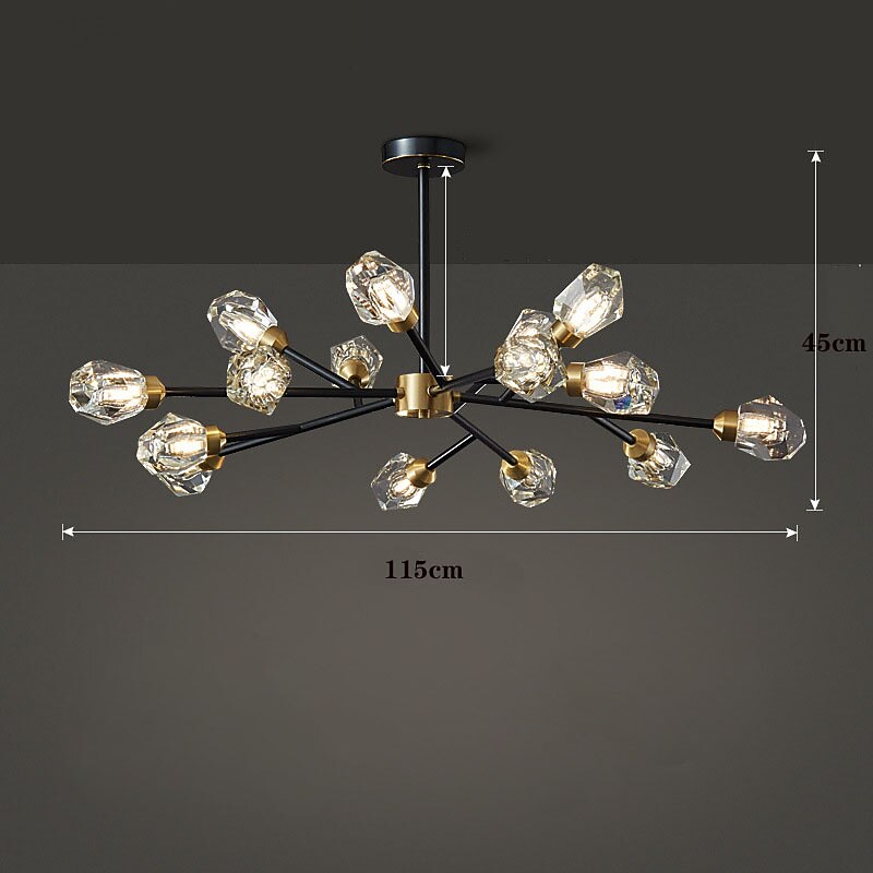 Glam Crystal Branch Chandelier