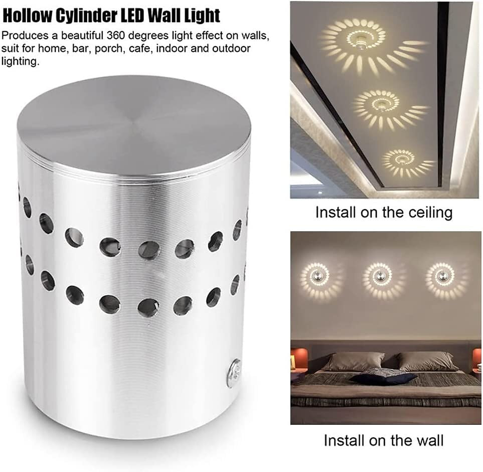 Modern Metal Cylinder Wall Light
