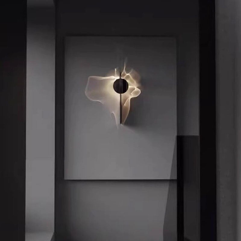 Glam Metal Sunburst Wall Light