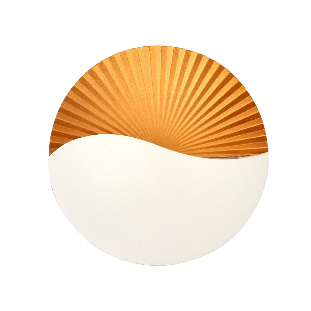 Modern Metal Half-Moon Wall Light