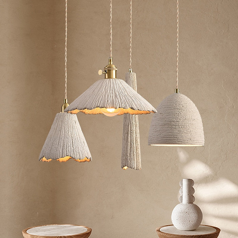 Wabi-Sabi Concrete Bell Pendant Light