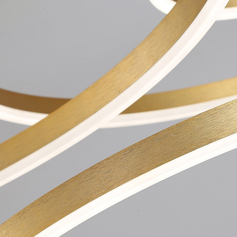 Modern Metal Ring Pendant Light