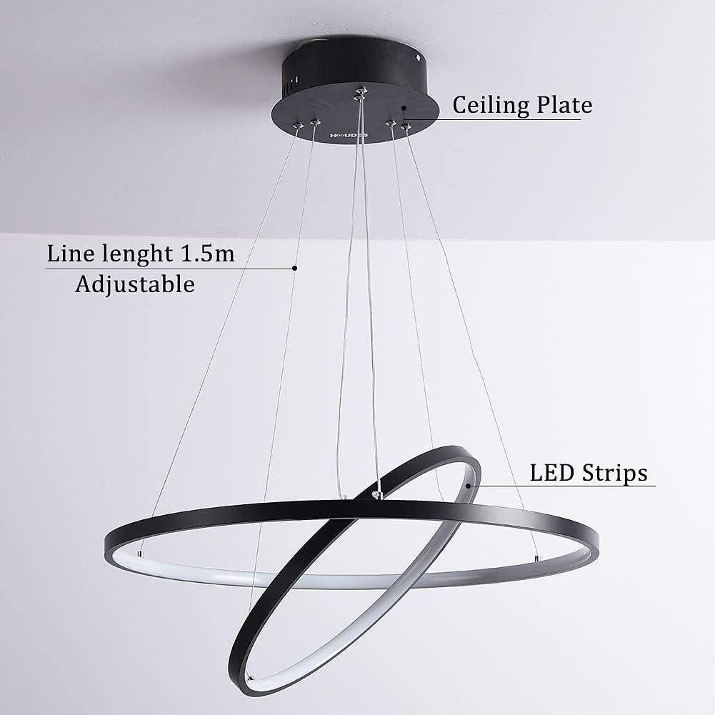 Modern Metal Ring Pendant Light