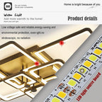 Modern Acrylic Square-Frame Ceiling Light