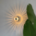 Modern Glass Sunburst Wall Light