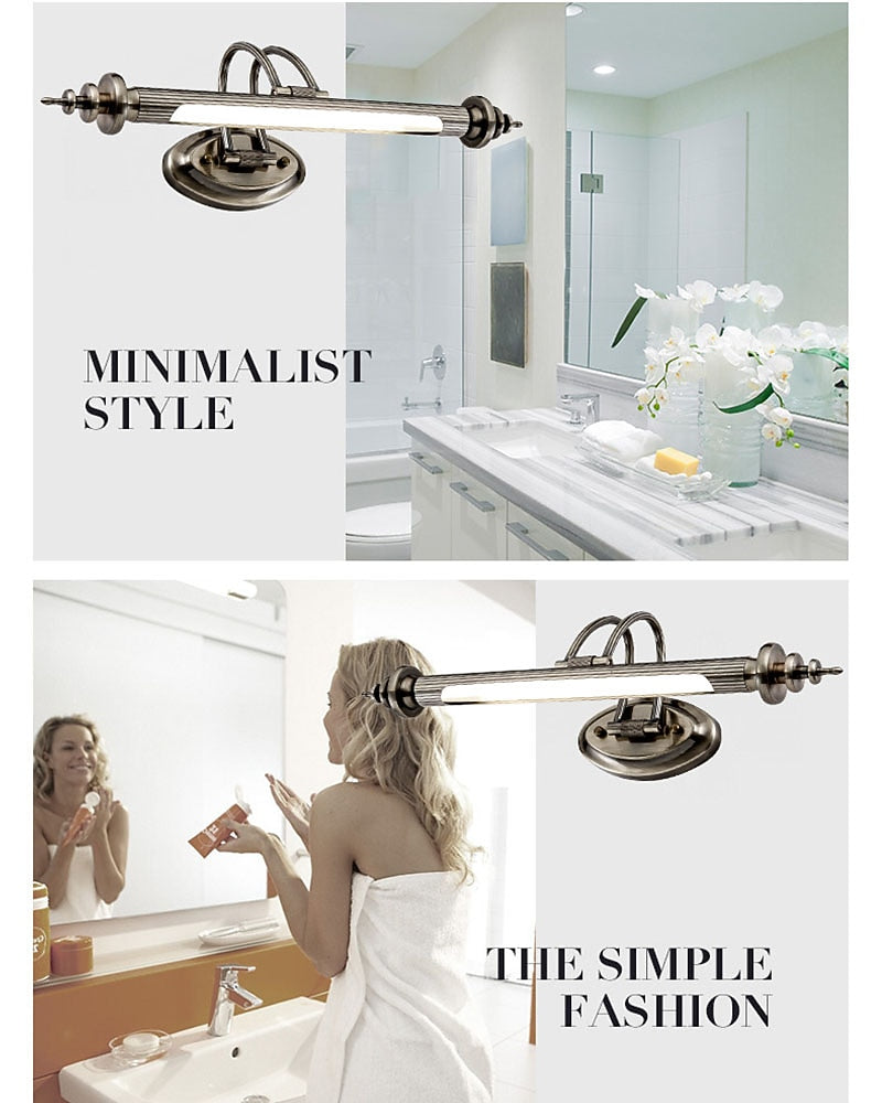 Vintage Metal Linear Vanity Light