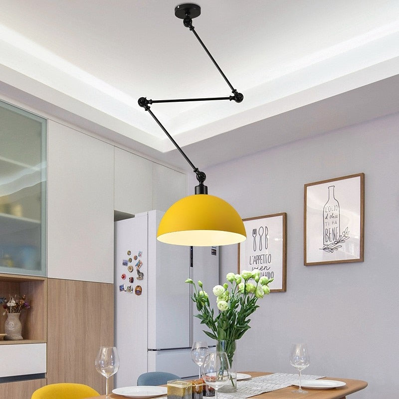Industrial Metal Dome Pendant Light