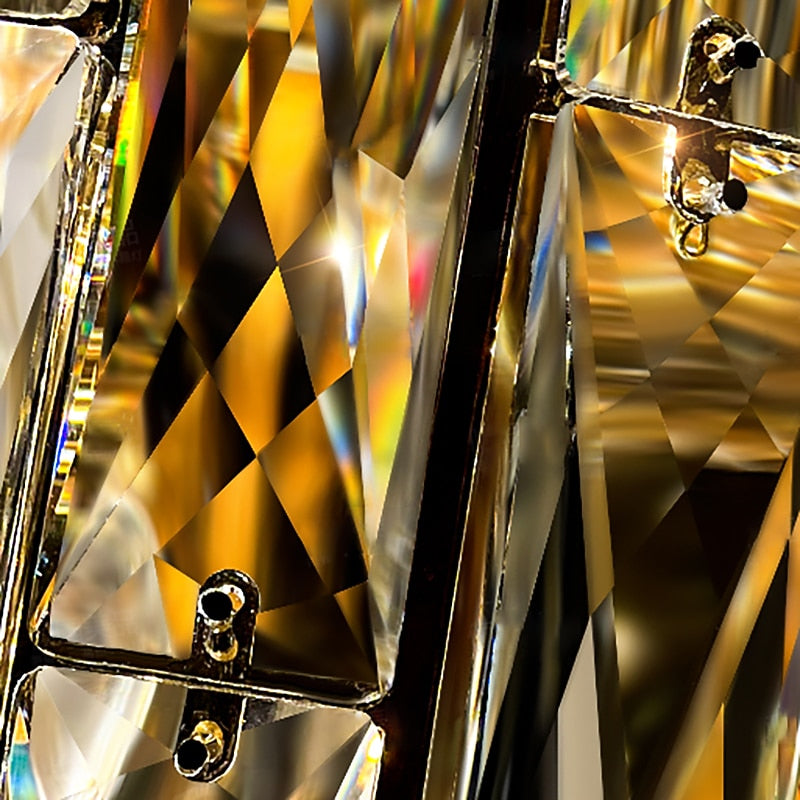 Glam Crystal Cascade Wall Light