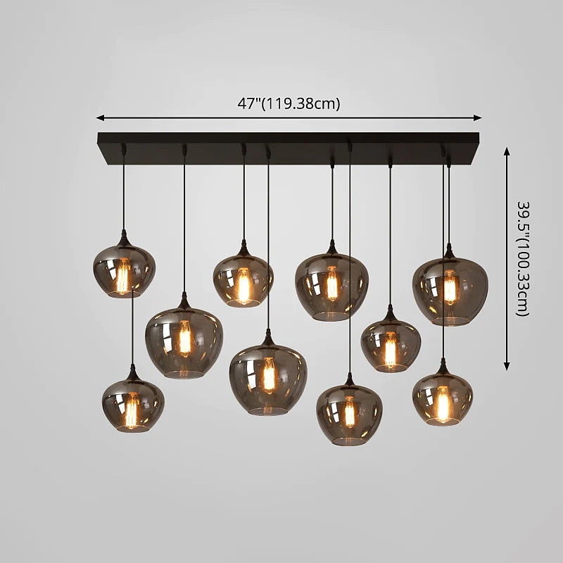 Modern Glass Globe Pendant Light
