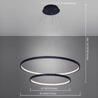 Moderne Metallring-Pendelleuchte
