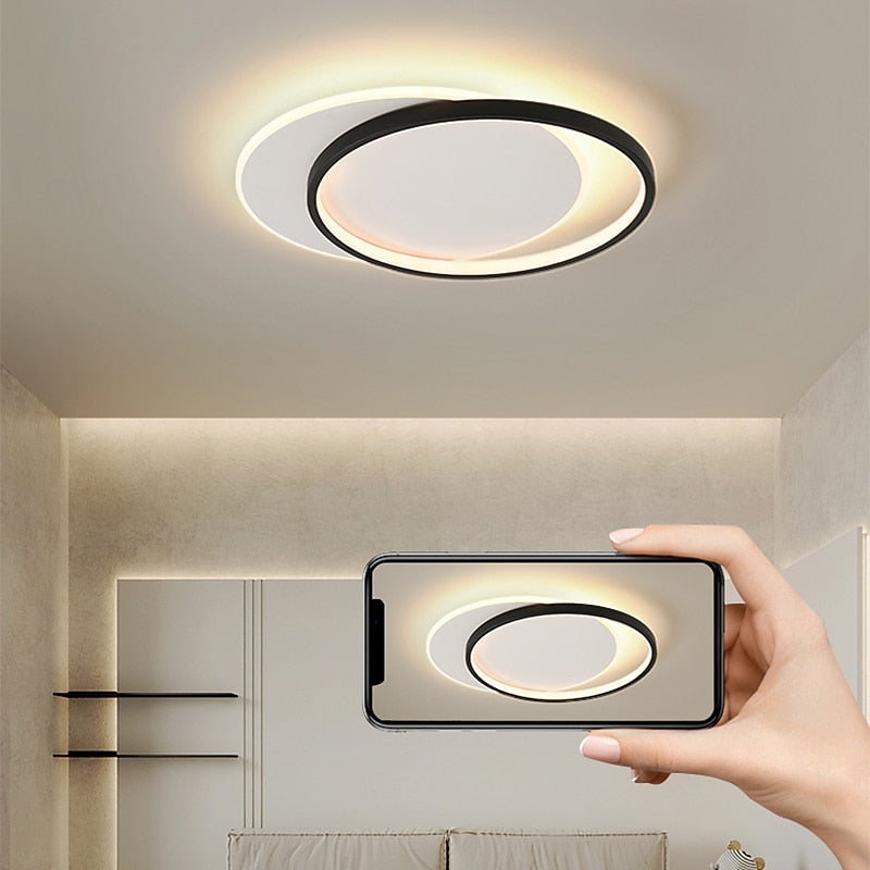 Modern Acrylic Ring Ceiling Light