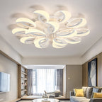 Modern Acrylic Ring-Cluster Ceiling Light
