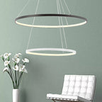 Moderne Metallring-Pendelleuchte