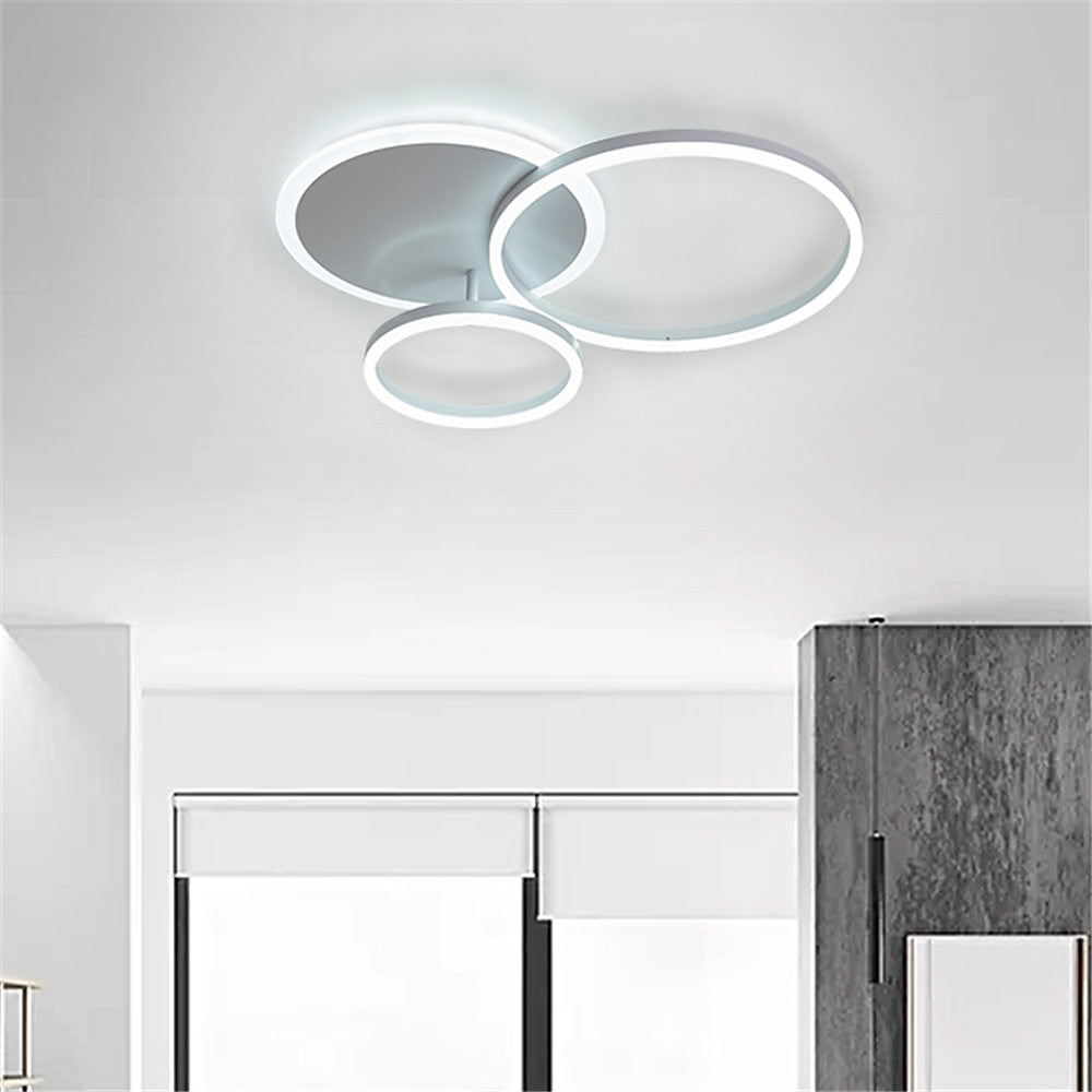 Modern Metal Ring-Cluster Ceiling Light