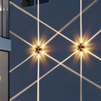 Moderne Metall-Sonnenstrahl-Wandleuchte