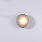Moderne Glas-Kieselstein-Wandleuchte