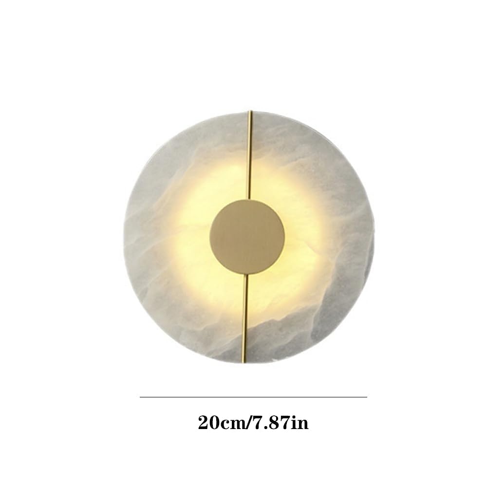 Modern Marble Disc Wall Light