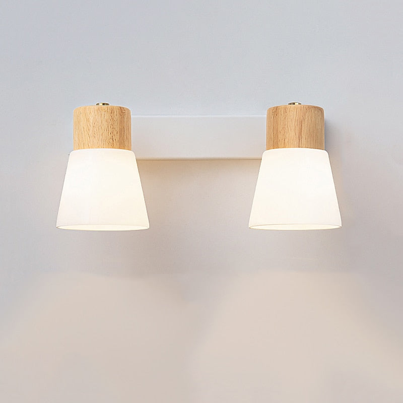 Modern Glass Cone Vanity Light