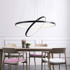 Moderne Metallring-Pendelleuchte