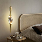 Moderne Glasblatt-Wandleuchte