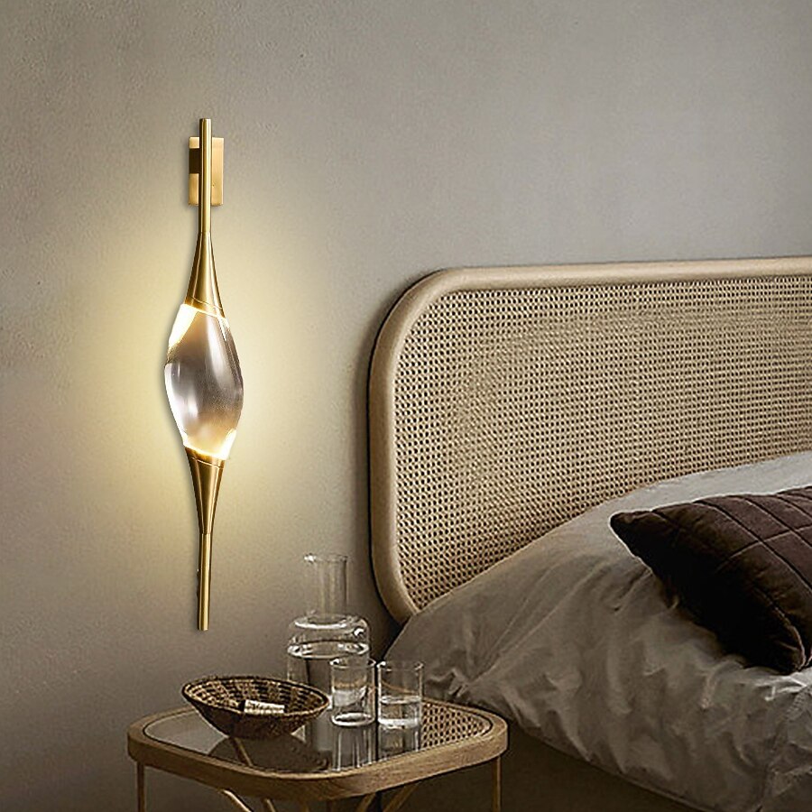 Modern Glass Leaf Wall Light